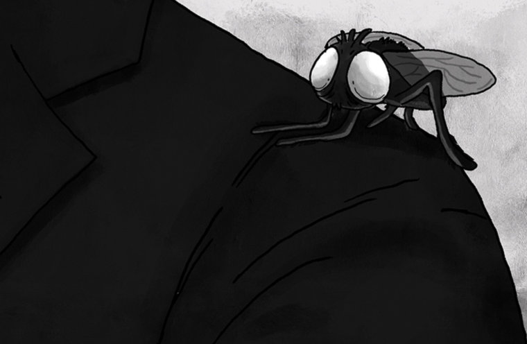 La mosca en la pared
